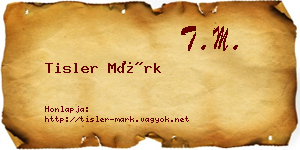 Tisler Márk névjegykártya
