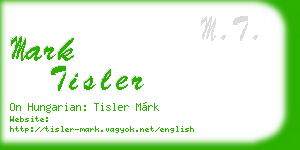 mark tisler business card